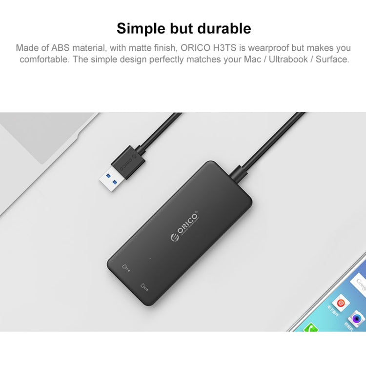 ORICO H3TS-U3 USB3.0 HUB with Card Reader - USB 3.0 HUB by ORICO | Online Shopping UK | buy2fix