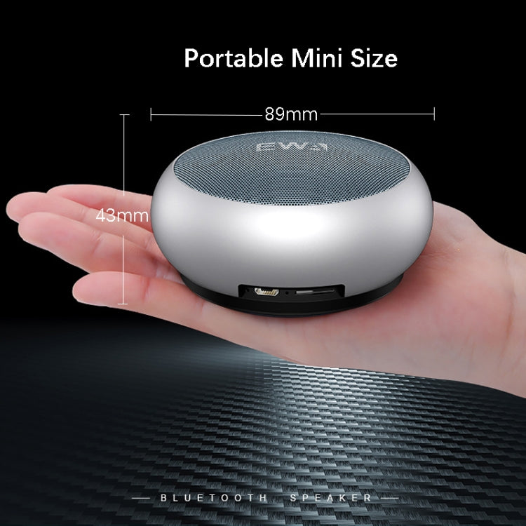 EWA A110 IPX5 Waterproof Portable Mini Metal Wireless Bluetooth Speaker Supports 3.5mm Audio & 32GB TF Card & Calls(Blue) - Mini Speaker by EWA | Online Shopping UK | buy2fix