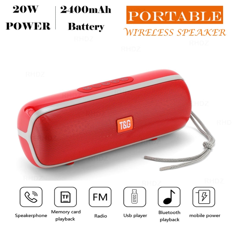 T&G TG183 TWS Mini Wireless Bluetooth Speaker, Supports AUX / USB 2.0 / FM / 32GB TF Card or Micro SD Card(Green) - Mini Speaker by T&G | Online Shopping UK | buy2fix