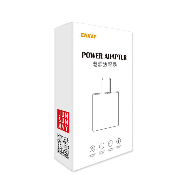 ENKAY Hat-Prince U036 18W USB QC3.0 Fast Charging Travel Charger Power Adapter, US Plug - Apple Accessories by ENKAY | Online Shopping UK | buy2fix