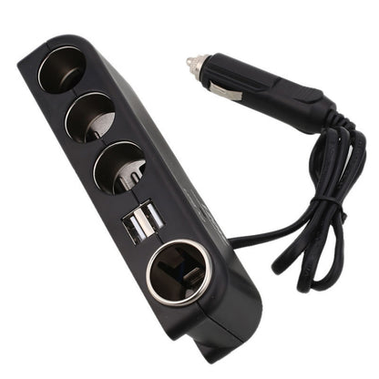 Car Charger Vehicle Auto Splitter Car Cigarette Lighter Socket & Dual USB Ports Socket Adapter - Cigar Socket by buy2fix | Online Shopping UK | buy2fix