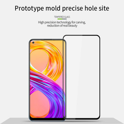 For OPPO Realme 8 / 8 Pro PINWUYO 9H 2.5D Full Screen Tempered Glass Film(Black) - Realme Tempered Glass by PINWUYO | Online Shopping UK | buy2fix