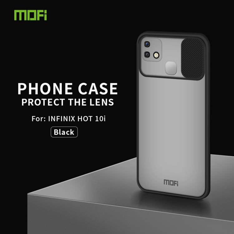 For Infinix HOT 10i MOFI Xing Dun Series Translucent Frosted PC + TPU Privacy Anti-glare Shockproof All-inclusive Protective Case(Black) - Infinix Cases by MOFI | Online Shopping UK | buy2fix