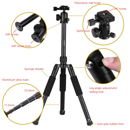 YUNTENG VCT-190 Aluminum Tripod Mount Monopod with Ball Head - Tripods by YUNTENG | Online Shopping UK | buy2fix