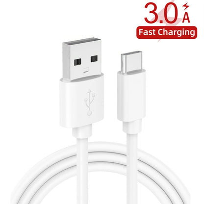 QC-04 QC3.0 + 3 x USB2.0 Multi-ports Charger with 3A USB to Type-C Data Cable, US Plug(White) - Mobile Accessories by buy2fix | Online Shopping UK | buy2fix