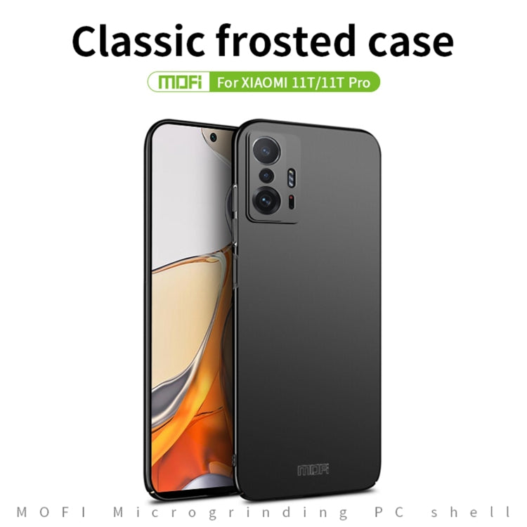 For Xiaomi Mi 11T / 11T Pro MOFI Frosted PC Ultra-thin Hard Phone Case(Blue) - Xiaomi Cases by MOFI | Online Shopping UK | buy2fix