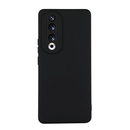 For Honor 90 ENKAY Liquid Silicone Soft Shockproof Phone Case(Black) - Honor Cases by ENKAY | Online Shopping UK | buy2fix