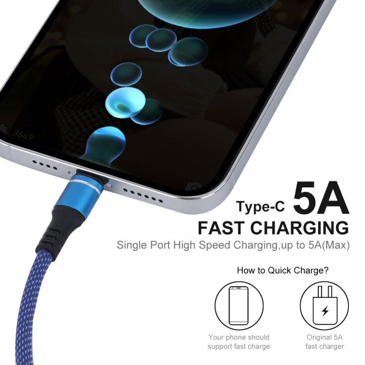 ENKAY ENK-CB121 1.5m 3 in 1 USB 3.0 to Type-C / 8 Pin / Micro USB 5A Fast Charging Cable(Blue) - Multifunction Cable by ENKAY | Online Shopping UK | buy2fix