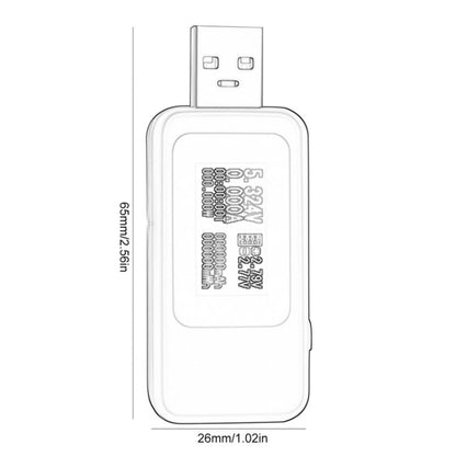 KWS-MX18 10 in 1 USB DC Tester Current 4-30V Voltage Meter Timing Ammeter Digital Meter(White) - Consumer Electronics by buy2fix | Online Shopping UK | buy2fix