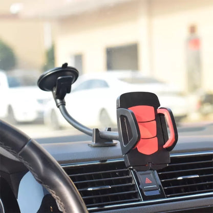 X034 Long Arm Flexible Goose Neck Windshield Car Cell Phone Holder - In Car by buy2fix | Online Shopping UK | buy2fix