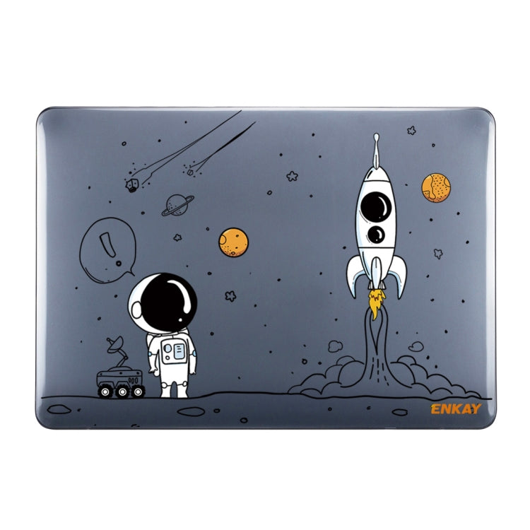 For MacBook Pro 13.3 A1706/A1989/A2159 ENKAY Hat-Prince 3 in 1 Spaceman Pattern Laotop Protective Crystal Case with TPU Keyboard Film / Anti-dust Plugs, Version:US(Spaceman No.1) - MacBook Pro Cases by ENKAY | Online Shopping UK | buy2fix