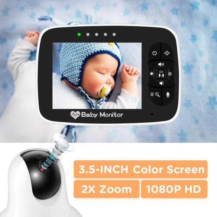 SM935 3.5 inch LCD Screen Wireless Video Baby Monitor Night Vision Two-Way Audio IP Camera(US Plug) - Security by buy2fix | Online Shopping UK | buy2fix