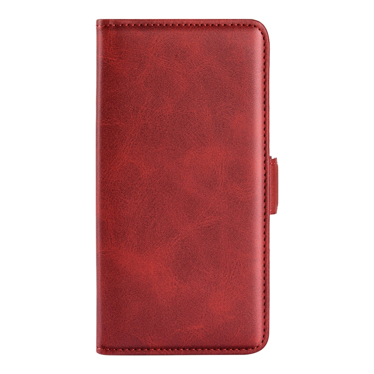For Motorola Moto G73 Dual-side Magnetic Buckle Horizontal Flip Leather Phone Case(Red) - Motorola Cases by buy2fix | Online Shopping UK | buy2fix