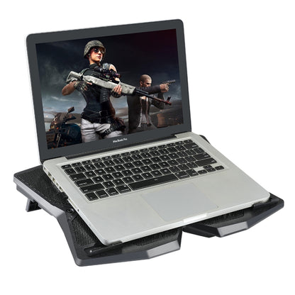 S400 Four Cooling Fans Foldable Adjustable Gaming Laptop Desktop Holder -  by buy2fix | Online Shopping UK | buy2fix