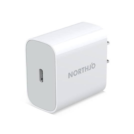 NORTHJO NOPD2000 PD 20W USB-C / Type-C Single Port Fast Wall Charger, Plug Type:US Plug(White) - USB Charger by NORTHJO | Online Shopping UK | buy2fix