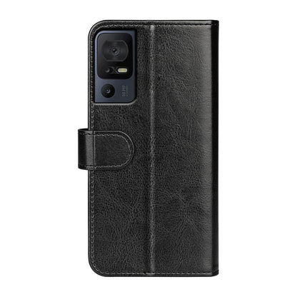 For TCL 40 SE R64 Texture Horizontal Flip Leather Phone Case(Black) - More Brand by buy2fix | Online Shopping UK | buy2fix