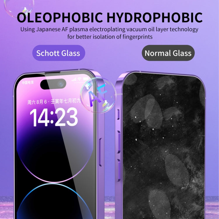 For iPhone 11 Pro Max 2pcs ENKAY Hat-Prince 25 Degree Privacy 8K UHD AGC Tempered Glass Film - iPhone 11 Pro Max Tempered Glass by ENKAY | Online Shopping UK | buy2fix