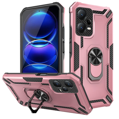 For Xiaomi Redmi Note 12 Pro+ 5G Global Warship Armor 2 in 1 Shockproof Phone Case(Rose Gold) - Note 12 Pro+ Cases by buy2fix | Online Shopping UK | buy2fix