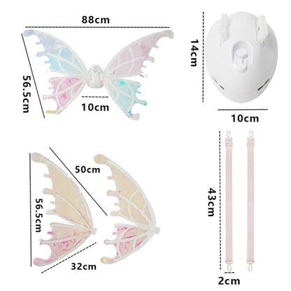 Rockwoo R01 DIY Electric Butterfly Elf Wings Toy With Light - Music Toys by buy2fix | Online Shopping UK | buy2fix