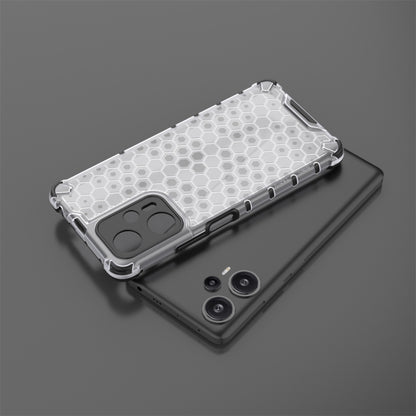 For Xiaomi Poco F5 Pro Shockproof Honeycomb Phone Case(Blue) - Xiaomi Cases by buy2fix | Online Shopping UK | buy2fix