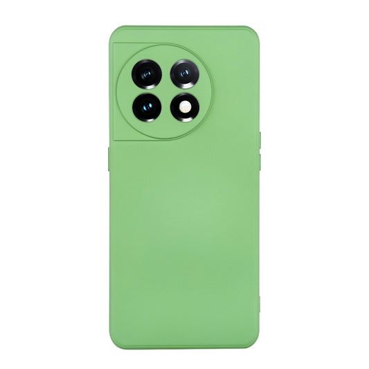 For OnePlus 11 ENKAY Liquid Silicone Soft Shockproof Phone Case(Light Green) - OnePlus Cases by ENKAY | Online Shopping UK | buy2fix