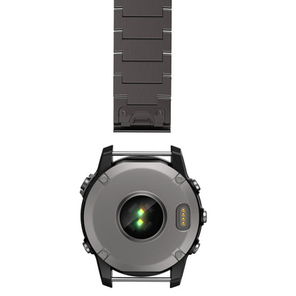 For Garmin Fenix 6X Sapphire 26mm Titanium Alloy Quick Release Watch Band(Black) - Watch Bands by buy2fix | Online Shopping UK | buy2fix