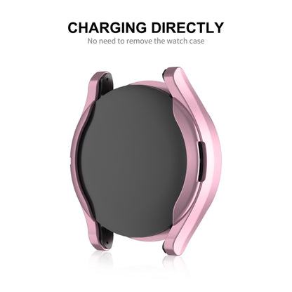 For Samsung Galaxy Watch6 Classic 47mm ENKAY Hat-Prince Electroplated Soft TPU Case + 0.2mm 9H Glass Screen Protector(Rose Gold) - Watch Cases by ENKAY | Online Shopping UK | buy2fix