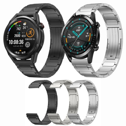 For Huawei Watch GT3 Pro 46mm 22mm I-Shaped Titanium Alloy Watch Band(Grey) - Watch Bands by buy2fix | Online Shopping UK | buy2fix