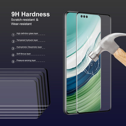 For Huawei Mate 60 Pro ENKAY Hat-Prince Heat Bending Full Side Glue Tempered Glass Film(Transparent) - Huawei Tempered Glass by ENKAY | Online Shopping UK | buy2fix