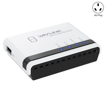 WAVLINK NU516U1 USB2.0 Wireless Printer Server With 10 / 100Mbps LAN / Bridge WiFi(AU Plug) - Printer Accessories by WAVLINK | Online Shopping UK | buy2fix