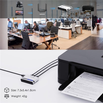 WAVLINK NU516U1 USB2.0 Wireless Printer Server With 10 / 100Mbps LAN / Bridge WiFi(AU Plug) - Printer Accessories by WAVLINK | Online Shopping UK | buy2fix