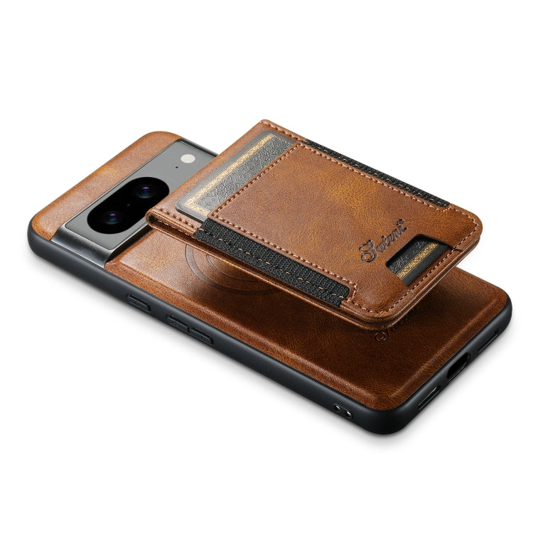 For Google Pixel 7 Pro Suteni H17 Oil Eax Leather Detachable Wallet Phone Case(Brown) - Google Cases by Suteni | Online Shopping UK | buy2fix