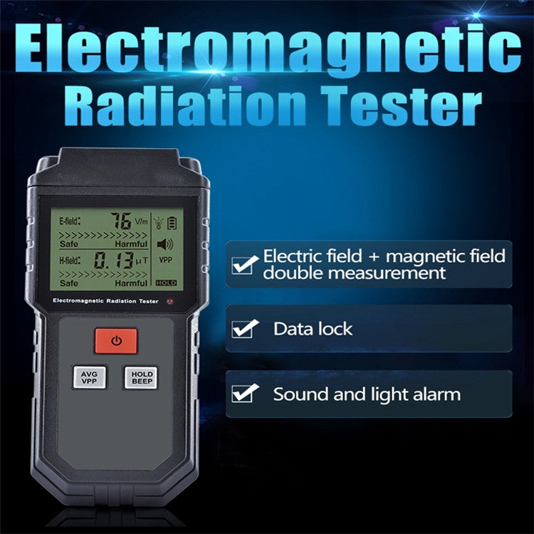 RZ825 Electromagnetic Radiation Tester Portable Digital Liquid Crystal Electromagnetic Field EMF Meter Measuring Instrument For Computer Mobile Phone - Consumer Electronics by buy2fix | Online Shopping UK | buy2fix