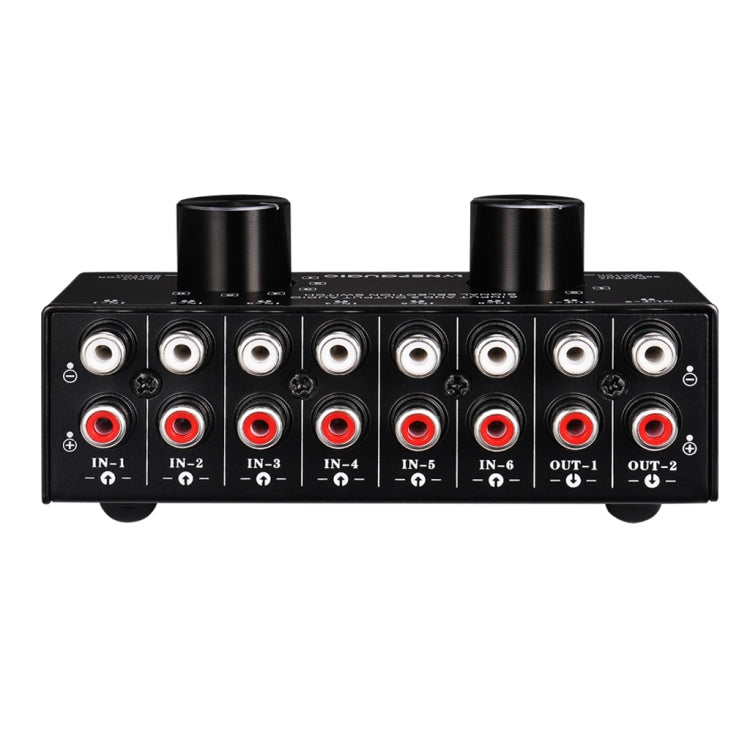 B026 6 Input 2 Output Or 2 Input 6 Output Audio Signal Source Selection Switcher RCA Port - Consumer Electronics by buy2fix | Online Shopping UK | buy2fix