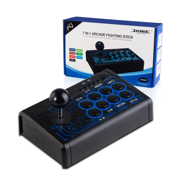 DOBE Arcade Fighting Stick Joystick For PS4/PS3/XboxONE S/X Xbox360/Switch/PC/Android - Gamepads by DOBE | Online Shopping UK | buy2fix