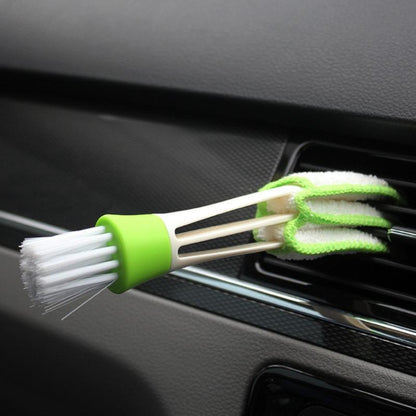 2 PCS Plastic Car Cleaning Brush Double Ended Car Air Vent Slit Cleaner Brush Dusting Blinds Keyboard Cleaning Brushes Cleaner - Car washing supplies by buy2fix | Online Shopping UK | buy2fix