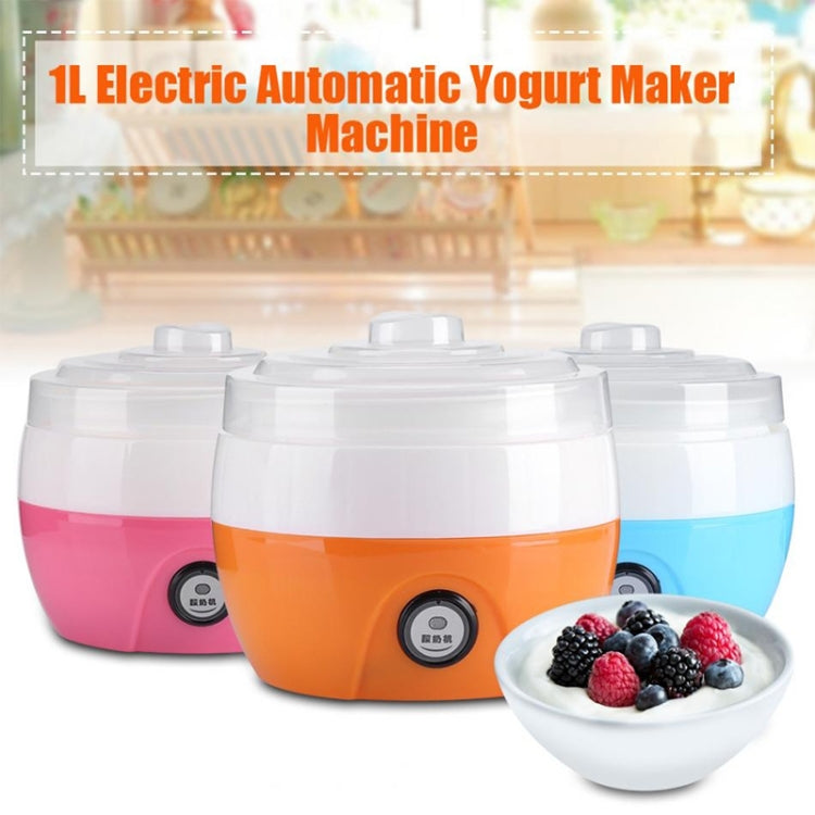 Electric Automatic Yogurt Maker Machine Yoghurt DIY Tool Kithchen Plastic Container 220V Capacity: 1L(Blue) - Home & Garden by buy2fix | Online Shopping UK | buy2fix