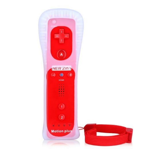 2 In 1 Right Handle With Built-In Accelerator For Nintendo Wii / WiiU Host( Red) - Gamepads by buy2fix | Online Shopping UK | buy2fix