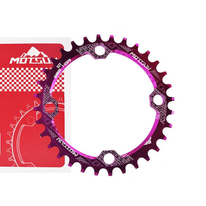 MOTSUV Narrow Wide Chainring MTB  Bicycle 104BCD Tooth Plate Parts(Purple) - Outdoor & Sports by MOTSUV | Online Shopping UK | buy2fix