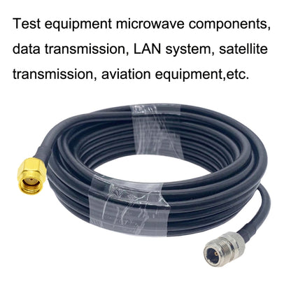 RP-SMA Male to N Female RG58 Coaxial Adapter Cable, Cable Length:0.5m - Connectors by buy2fix | Online Shopping UK | buy2fix