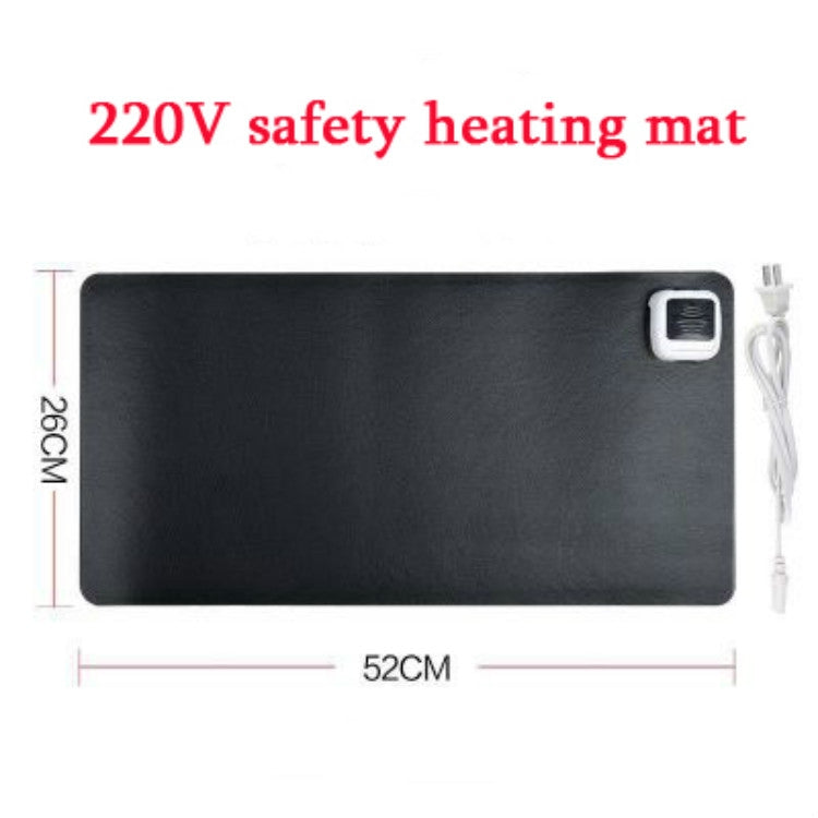 220V Electric Hot Plate Writing Desk Warm Table Mat Blanket Office Mouse Heating Warm Computer Hand Warmer Desktop Heating Plate, Color:Black Small Size, CN Plug - Mouse Pads by buy2fix | Online Shopping UK | buy2fix