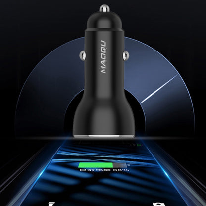 QIAKEY QK789 Dual Ports Fast Charge Car Charger(Black) - Car Charger by QIAKEY | Online Shopping UK | buy2fix