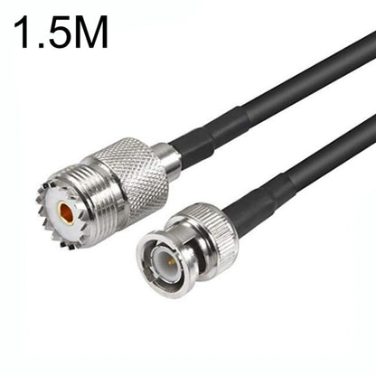 BNC Male To UHF Female RG58 Coaxial Adapter Cable, Cable Length:1.5m - Connectors by buy2fix | Online Shopping UK | buy2fix