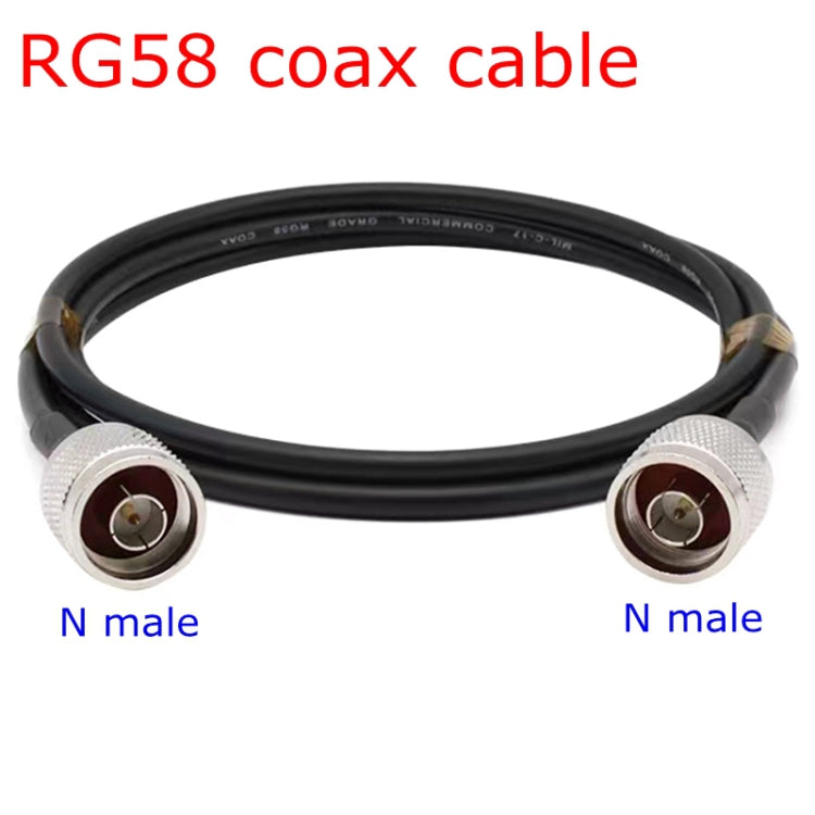 N Male To N Male RG58 Coaxial Adapter Cable, Cable Length:5m - Connectors by buy2fix | Online Shopping UK | buy2fix