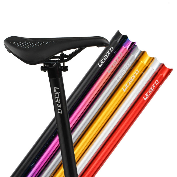 Litepro 412 Folding Bicycle Seatpost 33.9mm LP Plum Blossom Seat Tube, Colour: Electroplating Colorful - Bicycle Seat Posts by Litepro | Online Shopping UK | buy2fix