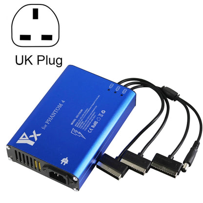 For DJI Phantom 4 Pro Advanced+ Charger  4 in 1 Hub Intelligent Battery Controller Charger, Plug Type:UK Plug - DJI & GoPro Accessories by buy2fix | Online Shopping UK | buy2fix