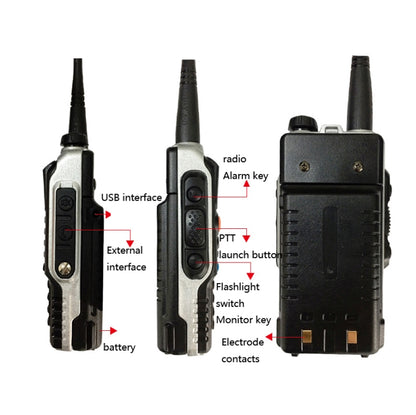 Baofeng BF-B2Plus Outdoor 50km Mini High-power FM Walkie-talkie, Plug Specifications:US Plug - Handheld Walkie Talkie by Baofeng | Online Shopping UK | buy2fix