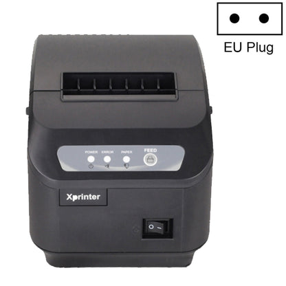 Xprinter XP-Q200II Thermal Small Receipt Printer Catering And Kitchen Receipt Printer 80mm Cutter, Interface Type:USB COM Interface(EU Plug) - Printer by Xprinter | Online Shopping UK | buy2fix