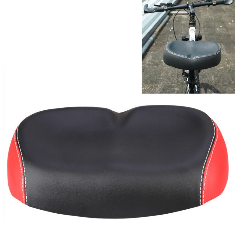 Bicycle Seat Mountain Bike Seat Cushion Shock Absorption no Nose Saddle Riding Equipment(Red) - Outdoor & Sports by buy2fix | Online Shopping UK | buy2fix