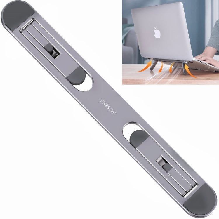 Oatsbasf Portable Storage Foldable Notebook Computer Bracket Heightening Fan Heater(Silver) - Computer & Networking by buy2fix | Online Shopping UK | buy2fix